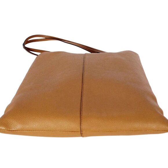 BANANA REPUBLIC Effortless $98 Tan Leather Everyday Tote Bag - Picture 4 of 6